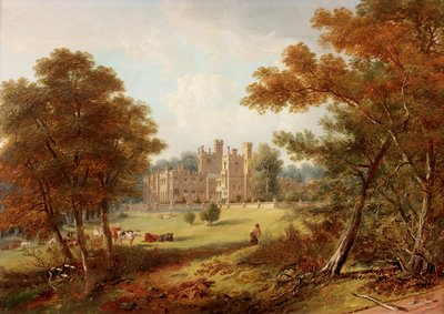 The Garden Front, Beaufront Castle by John Wilson Carmichael
